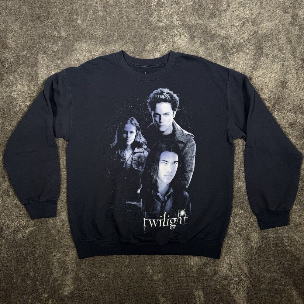 Twilight Saga Sweatshirt Graphic Movie Crewneck Gothic Y2K Mens M